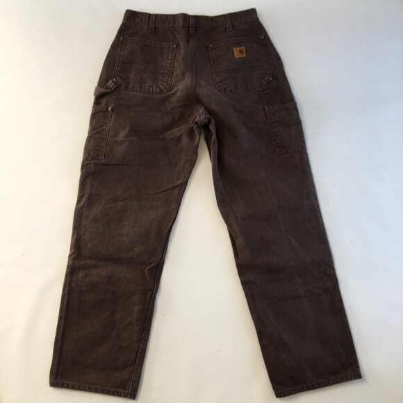 Carhartt B136 DK8 Duck Double-Front Dungarees 33X30 - Picture 5 of 9